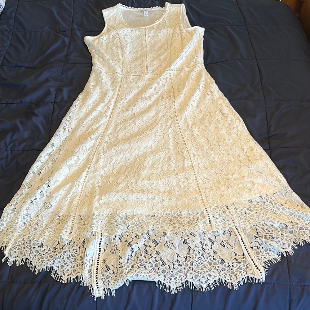 NWOT Gorgeous White Lace Dress